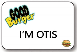 Good Burger Otis Name Badge Halloween Costume Accessory
